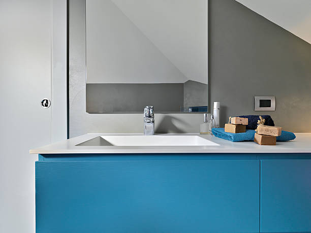 Navy Blue Shaker Bathroom Vanity